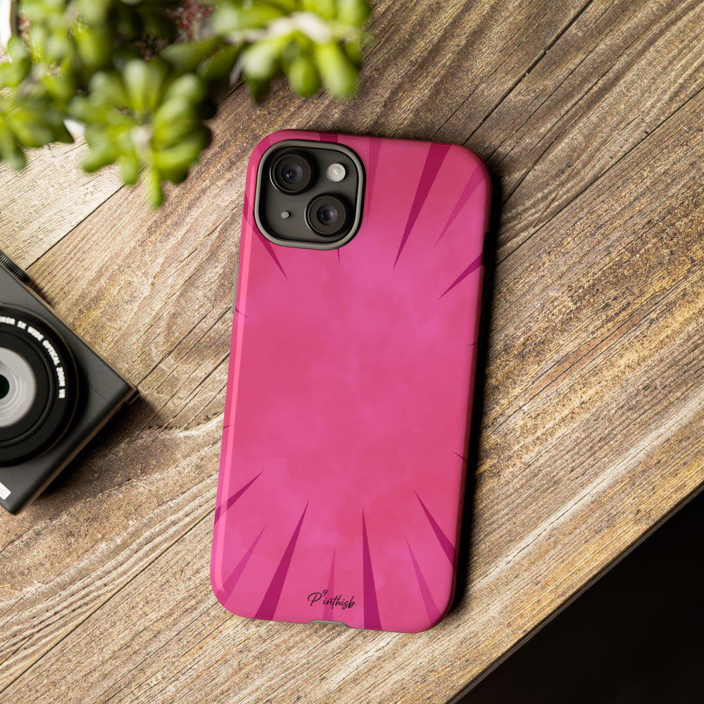 Pink Burst Tough Phone Case