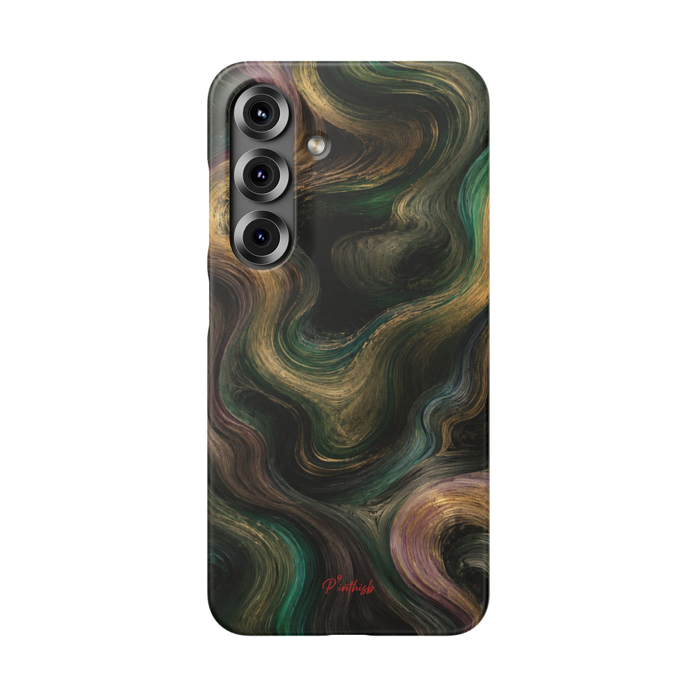 Marbled Forest Snap Phone Case