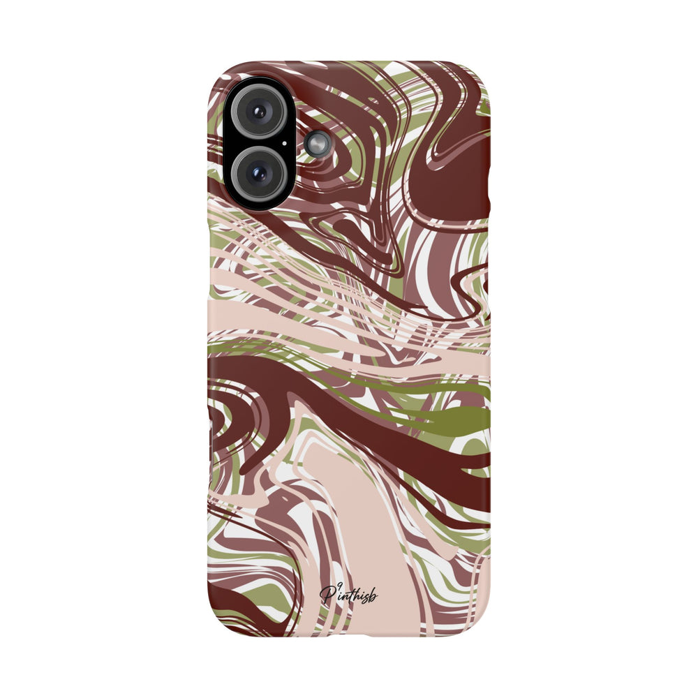 Abstract Marbled Snap Phone Case