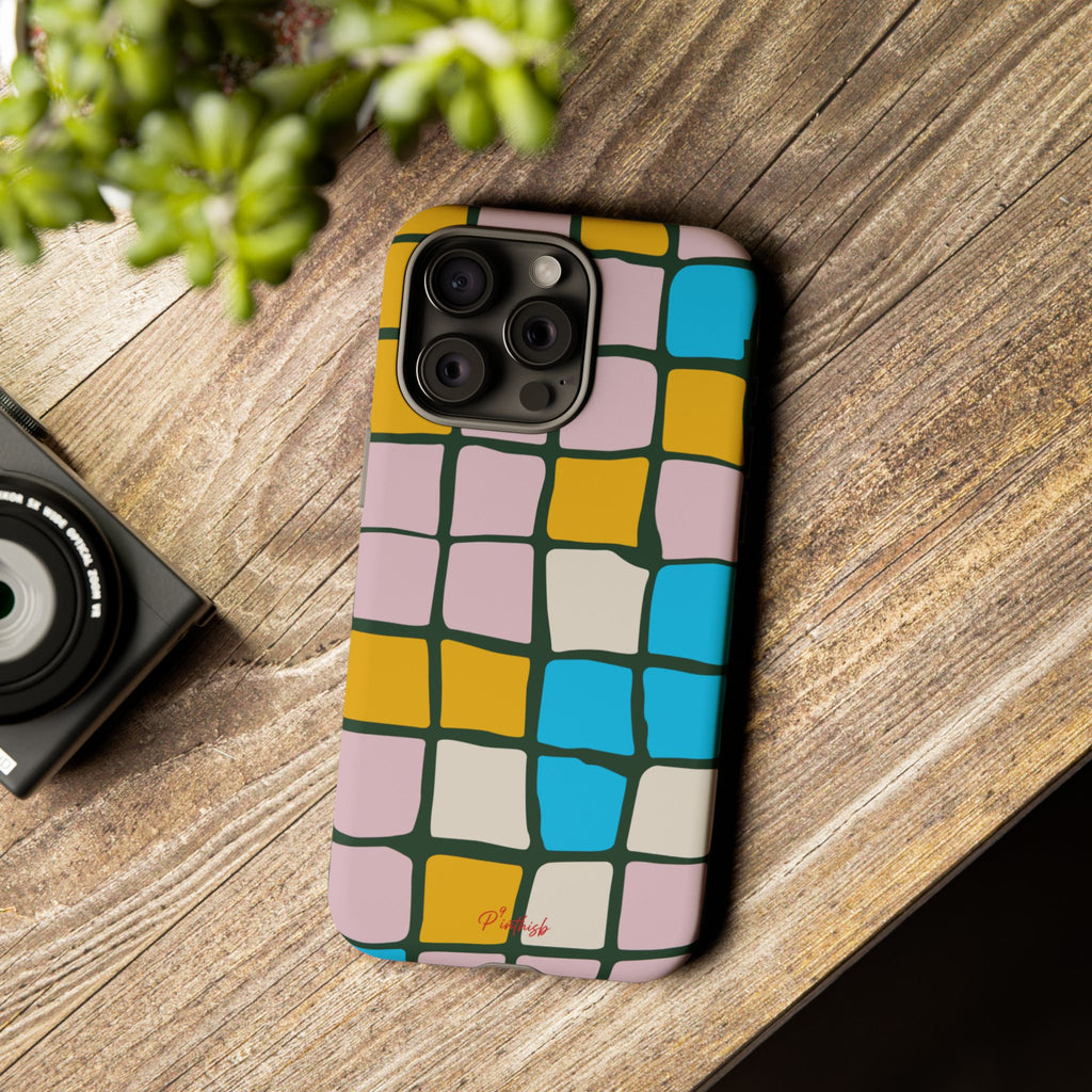 Color Grid Tough Phone Case