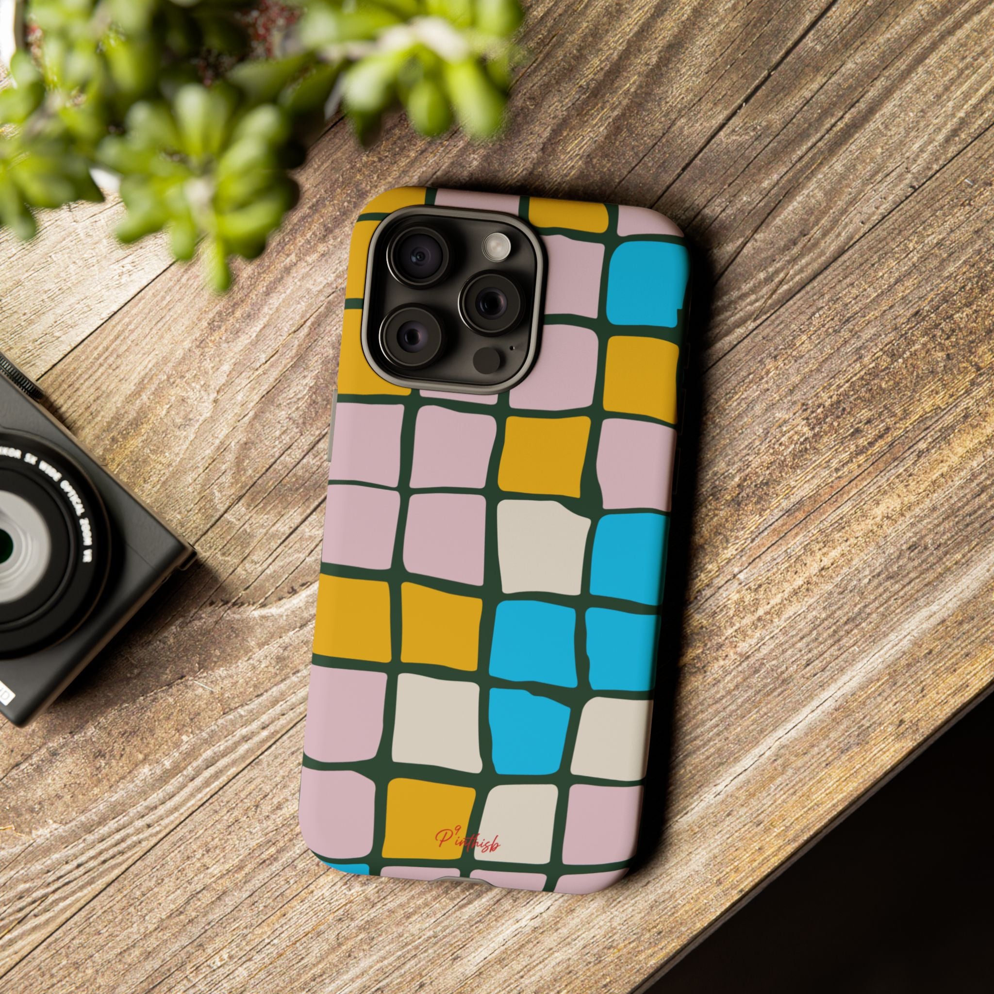 Color Grid Tough Phone Case