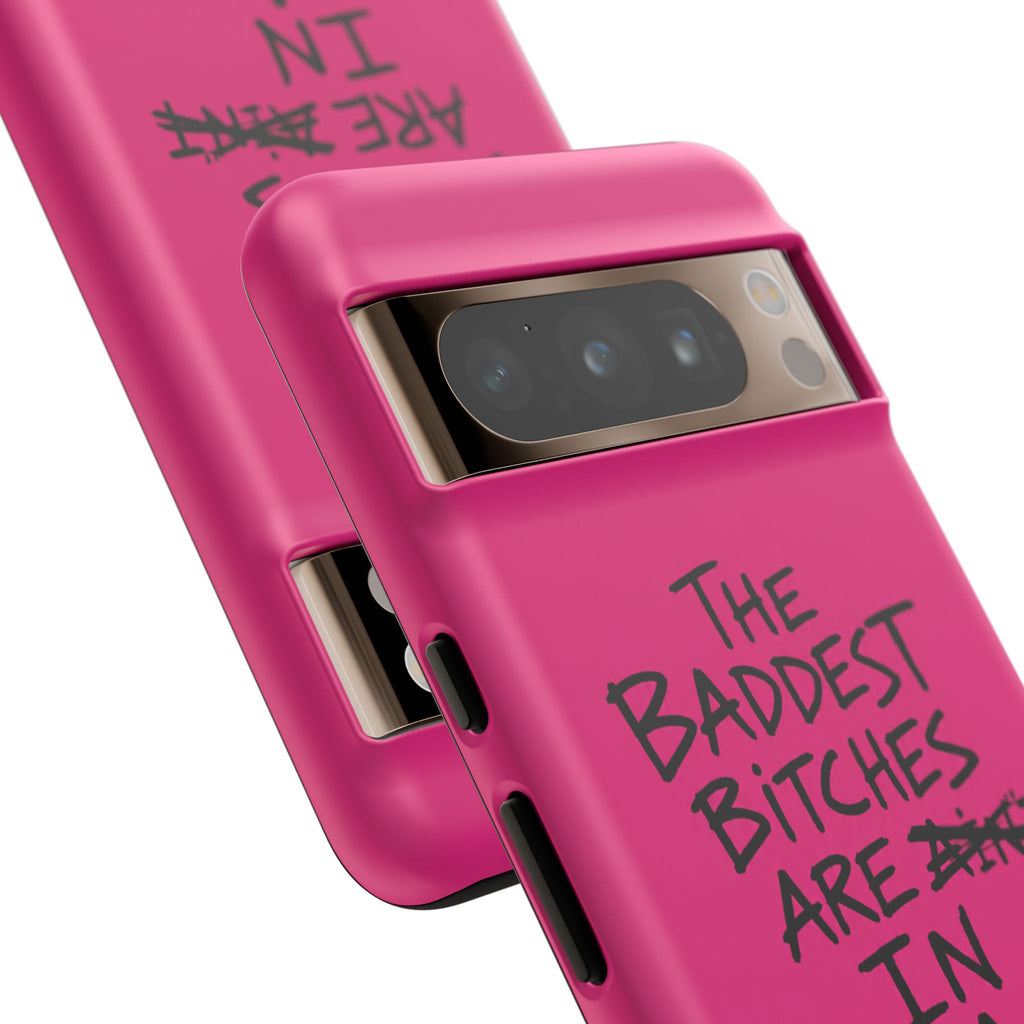 "The Baddest B*tches Are In Pogradec" Hot Pink Case