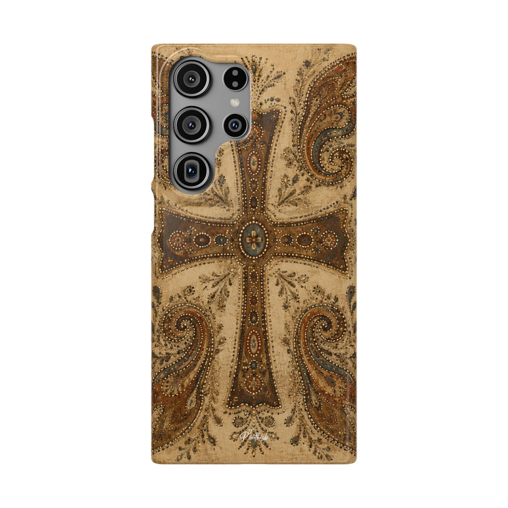 Cross Paisley Snap Case
