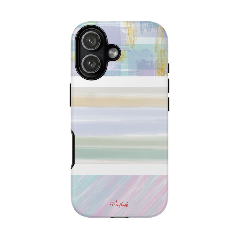 Pastel Stripe Tough Phone Case