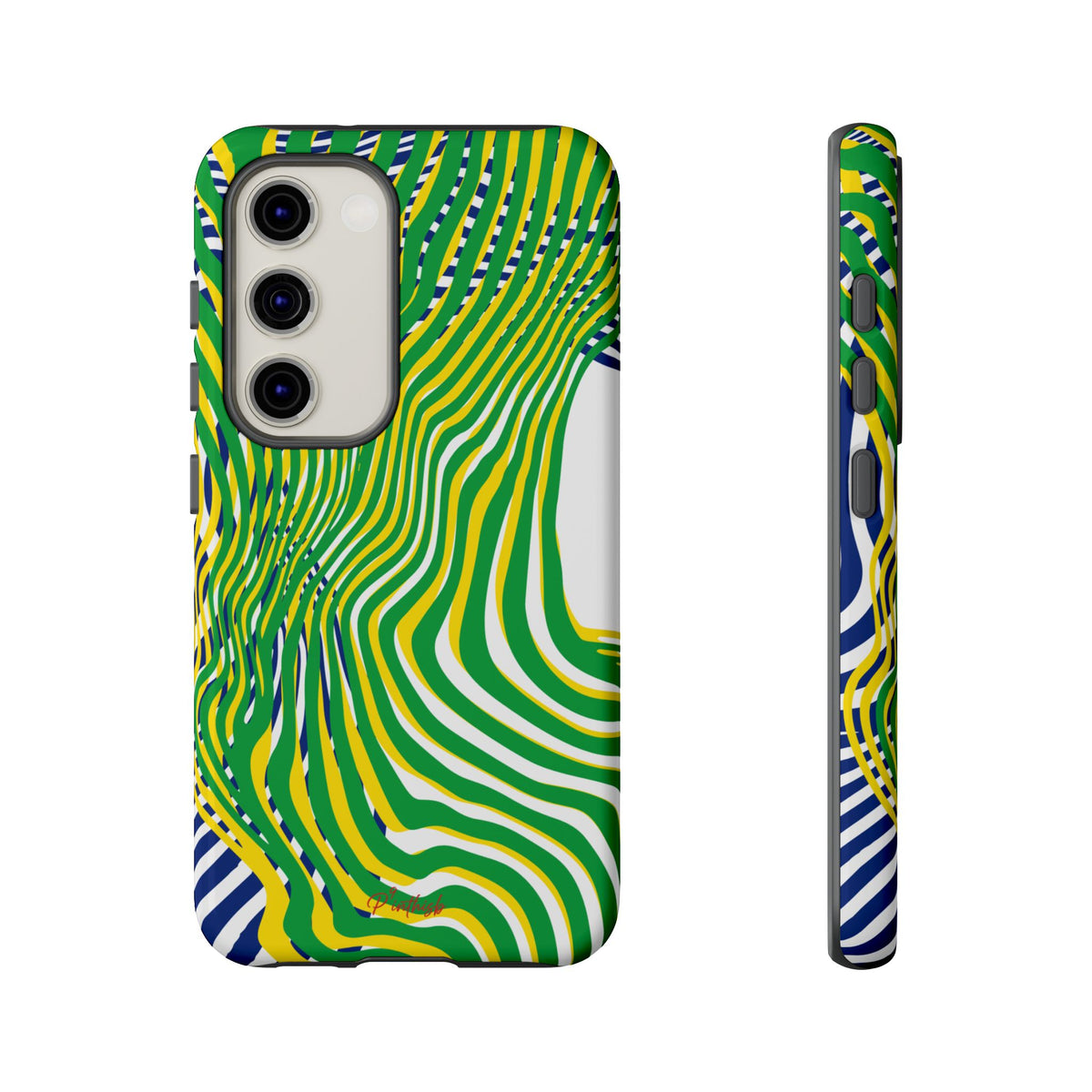 Abstract Green Wave Phone Case