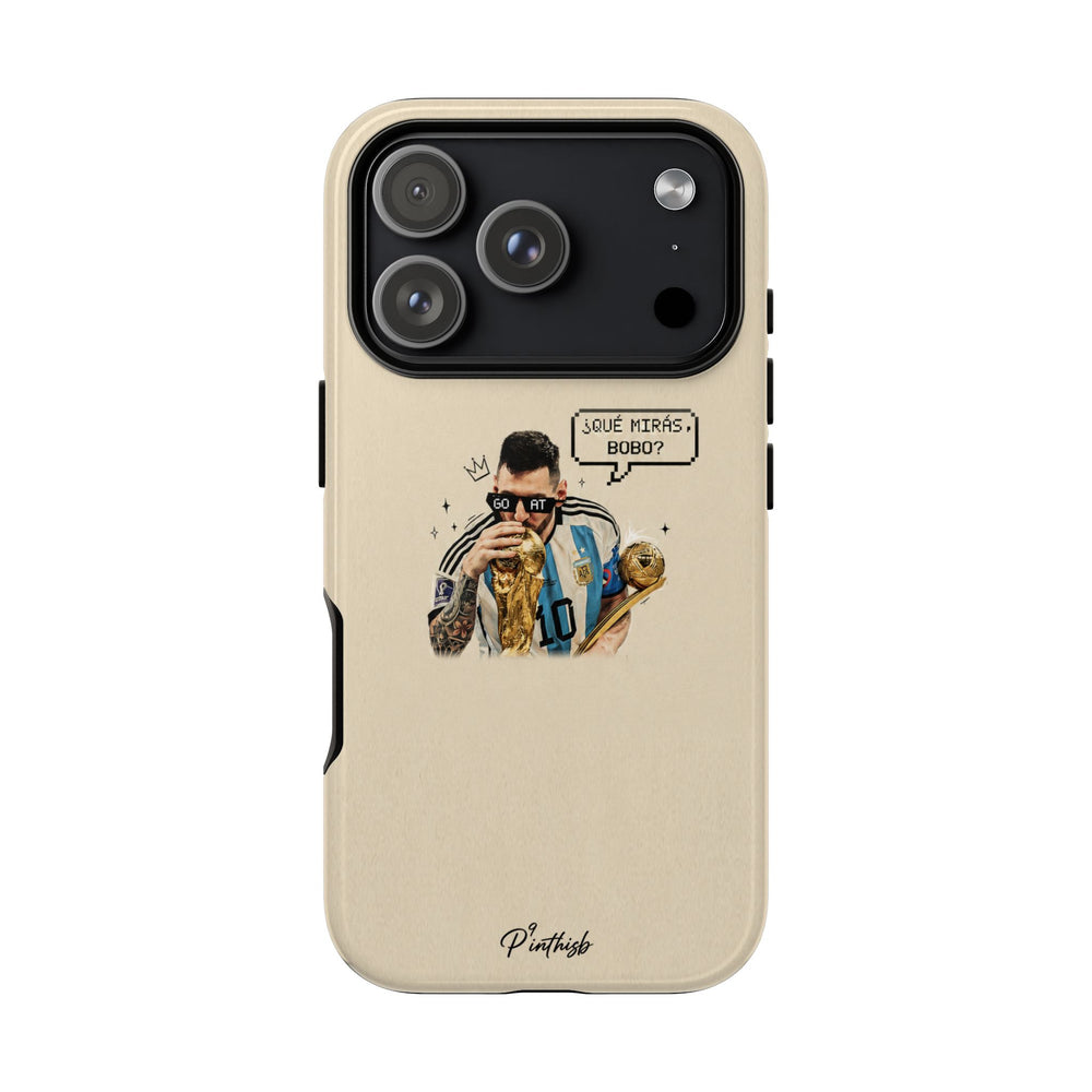 "G.O.A.T" Messi Tough Phone Case