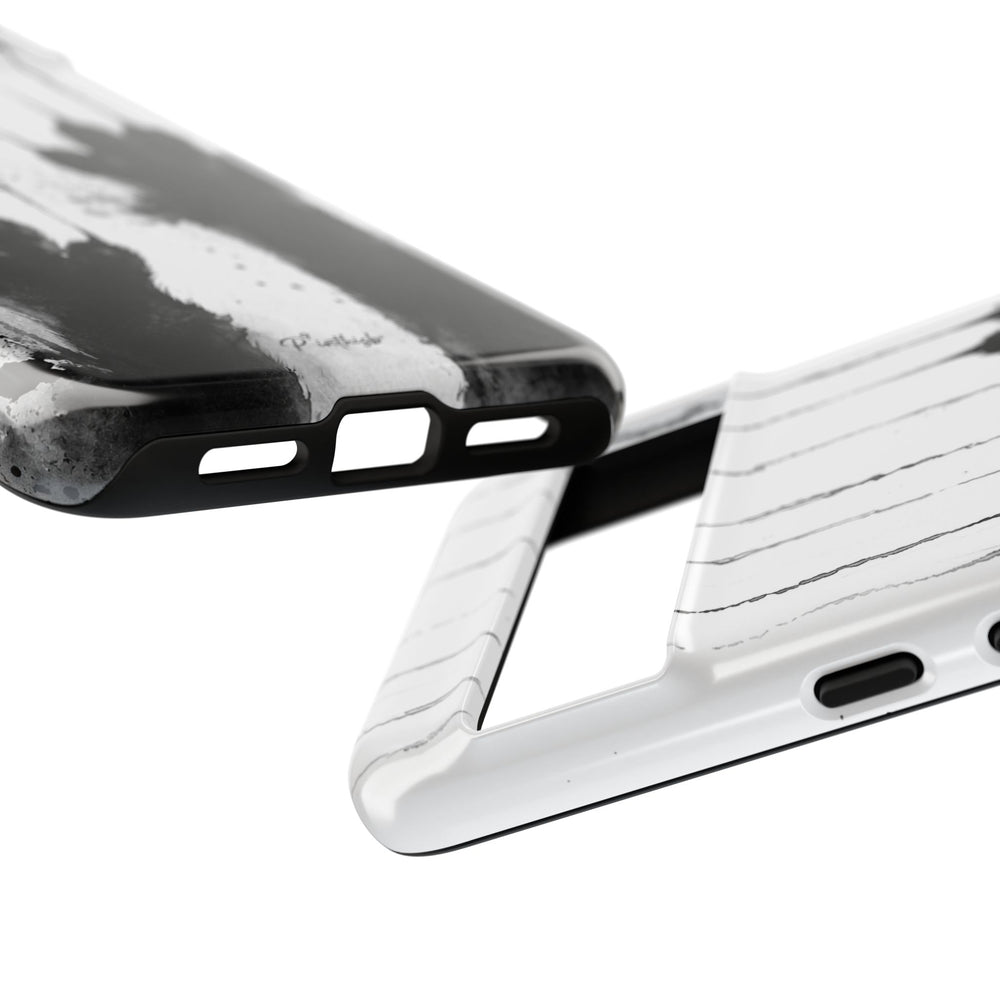Black Ink Paw Print Tough Case