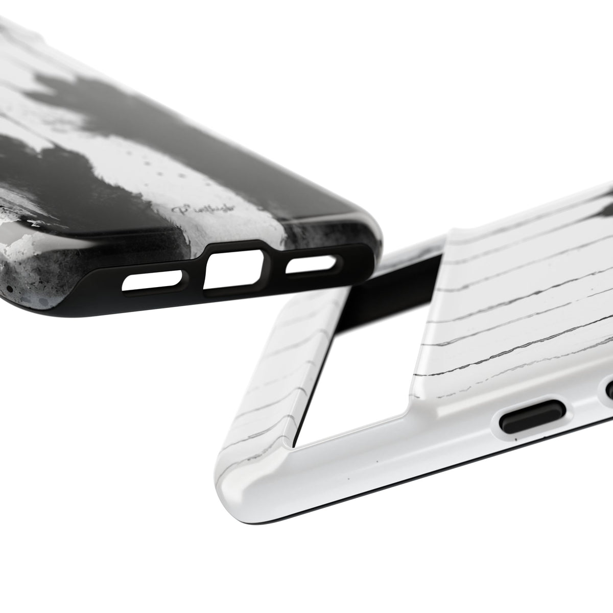 Black Ink Paw Print Tough Case