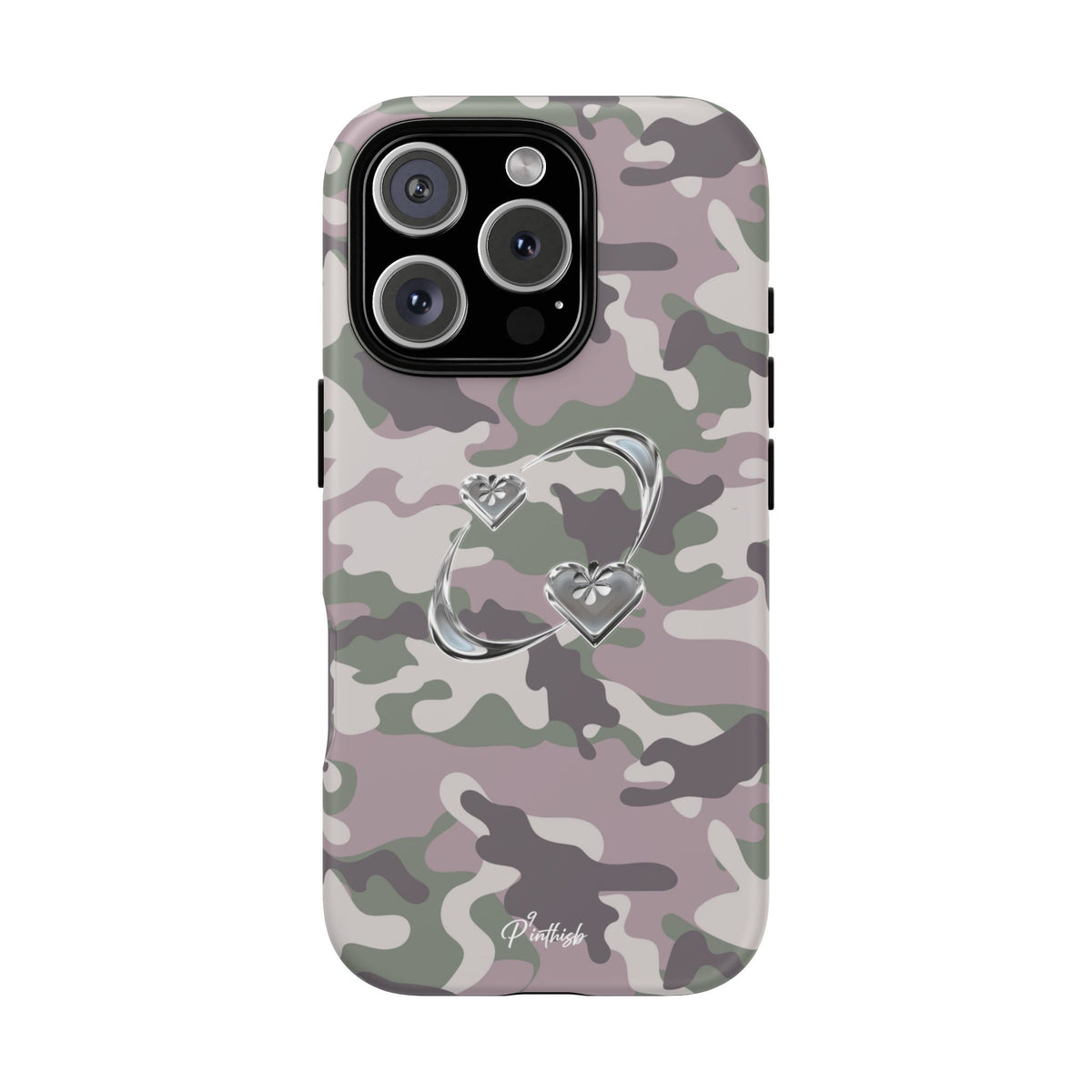 Camouflage Heart Tough Phone Case
