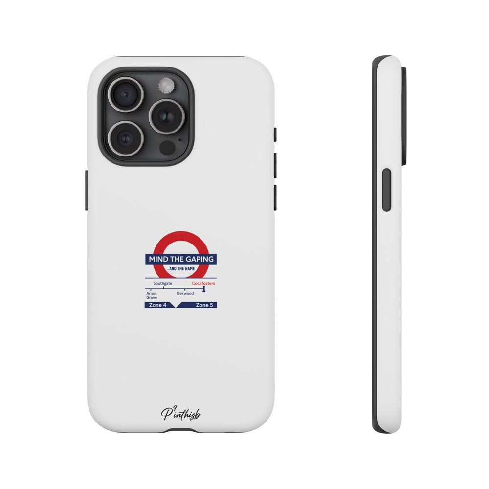 "Mind the Gaping" London Tube Parody Phone Case