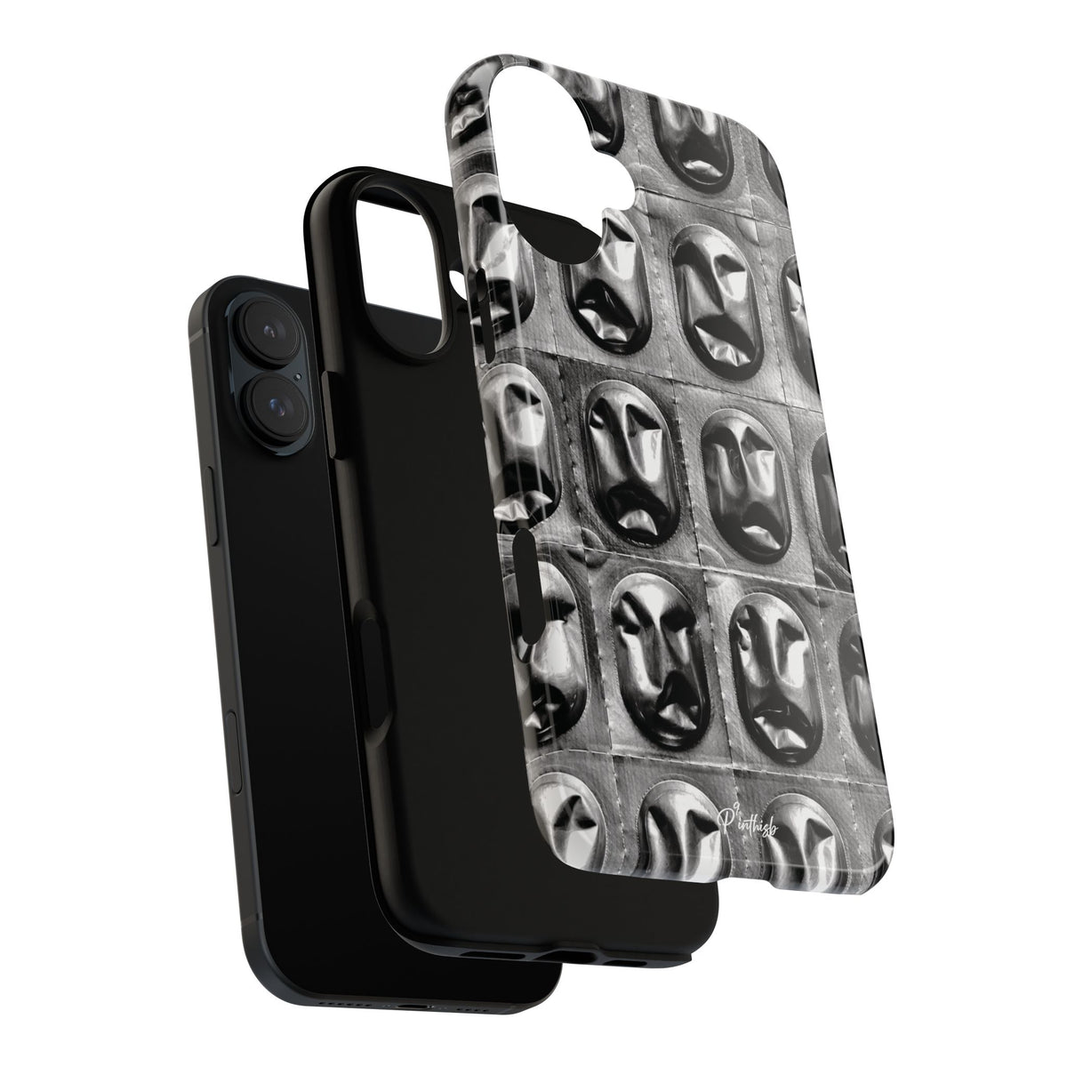Metallic Mask Grid Tough Case