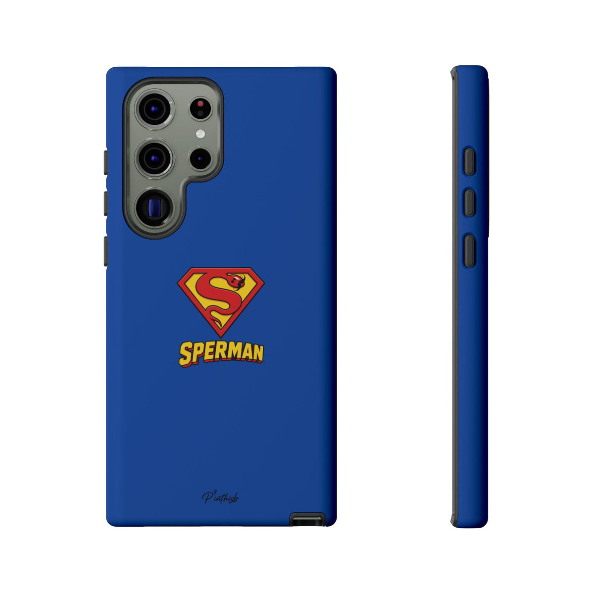 "SPERMAN" Parody Logo Tough Phone Case
