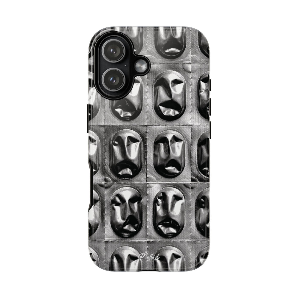 Metallic Mask Grid Tough Case