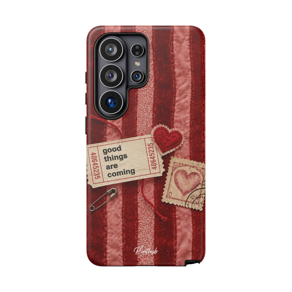 “Good Things Are Coming” Red Phone Case