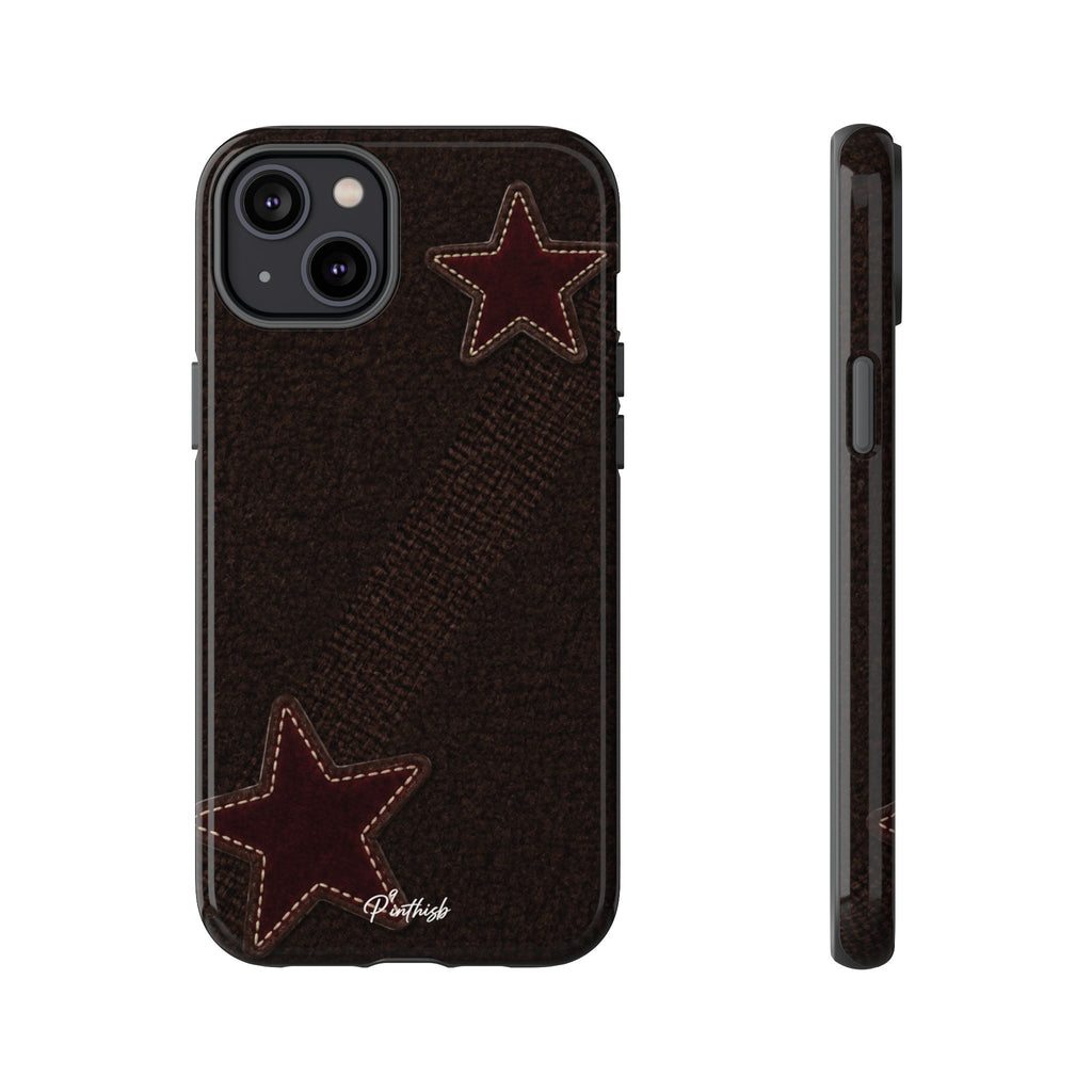 Rustic Stitched Star Phone Case