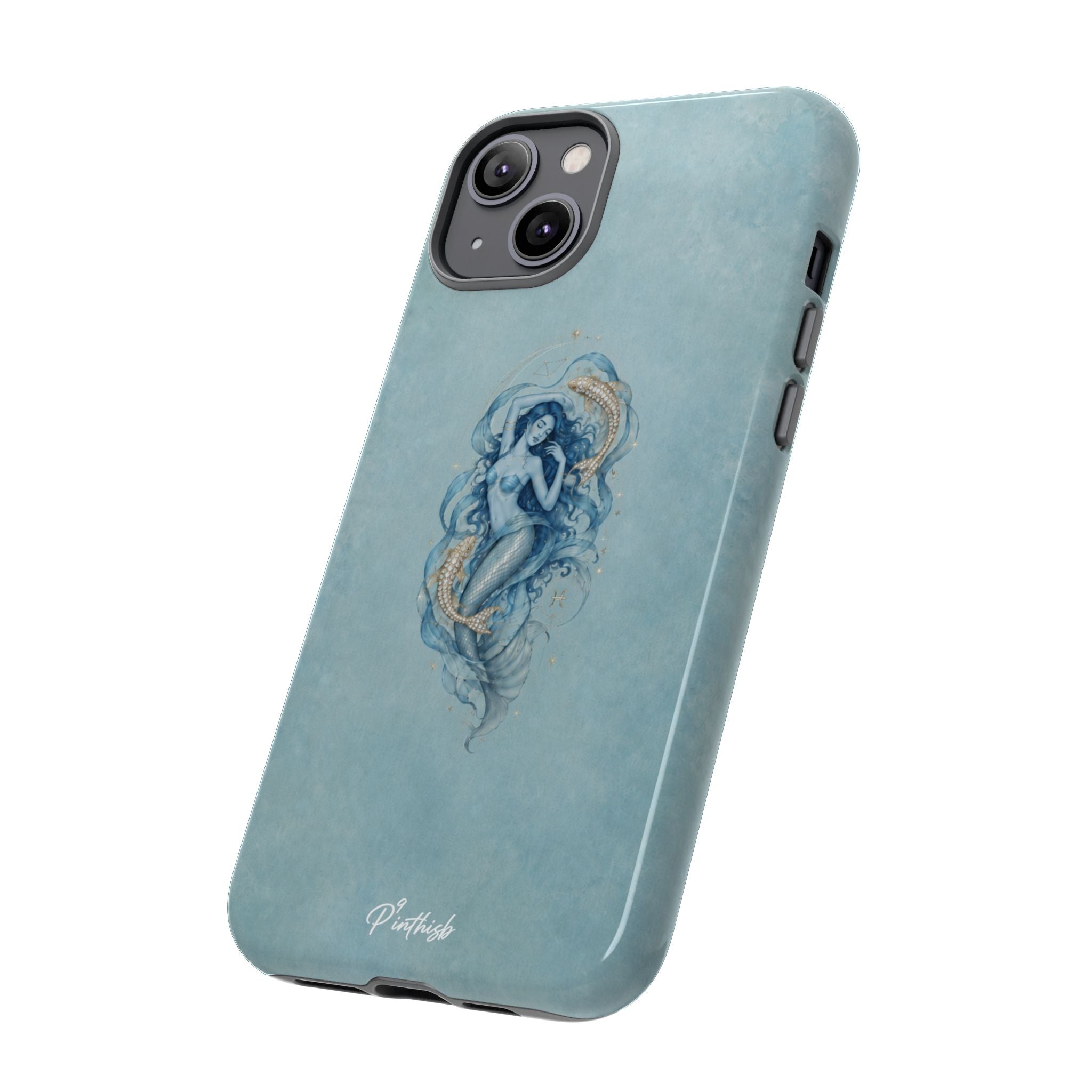 Pisces Zodiac Glitter Phone Case