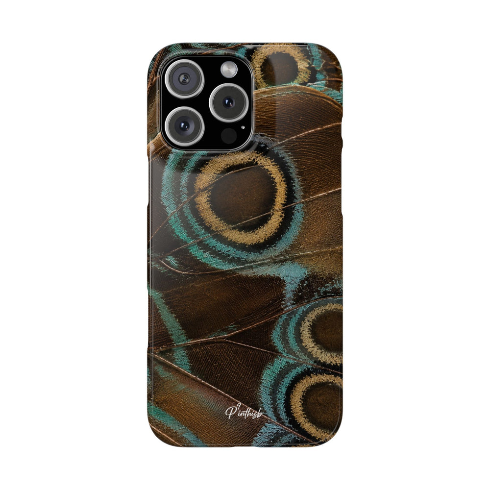 Peacock Feather Pattern Snap Case