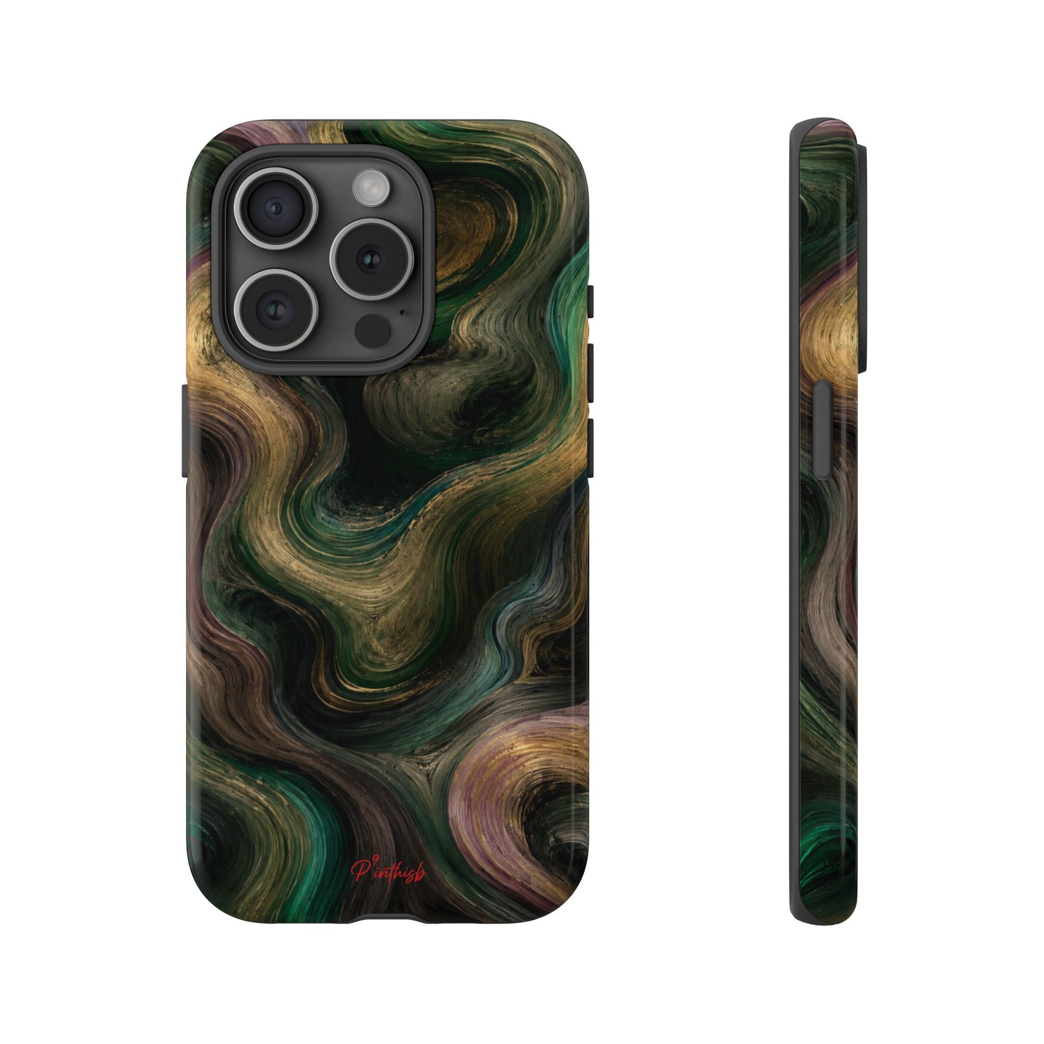 Marbled Forest Tough Phone Case