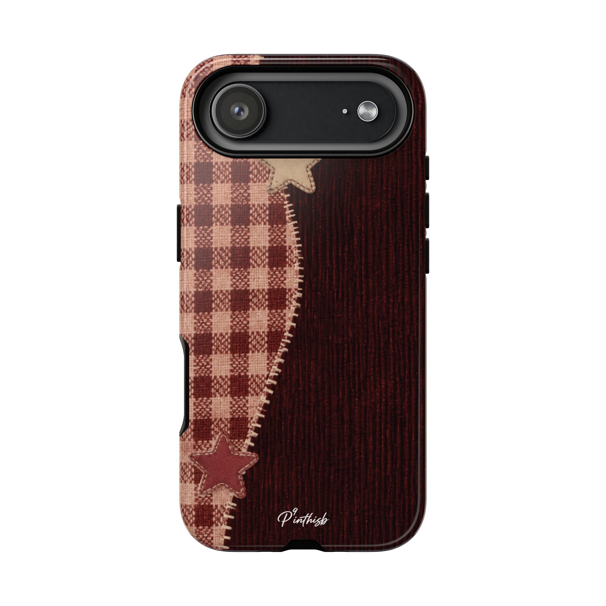 Rustic Plaid Stars Phone Case