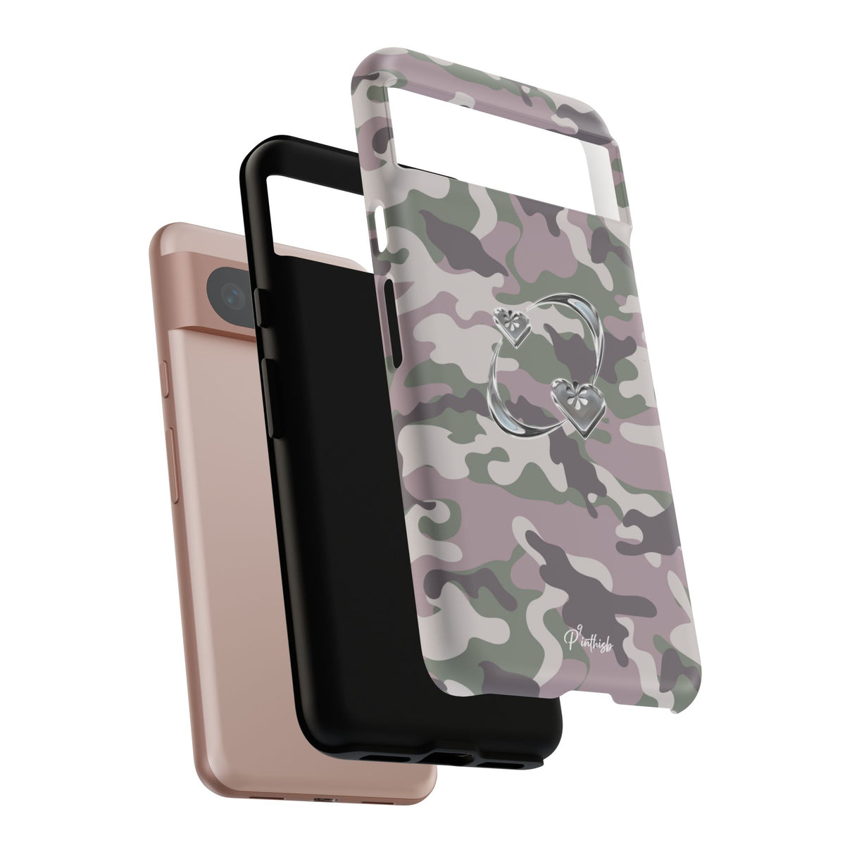 Camouflage Heart Tough Phone Case