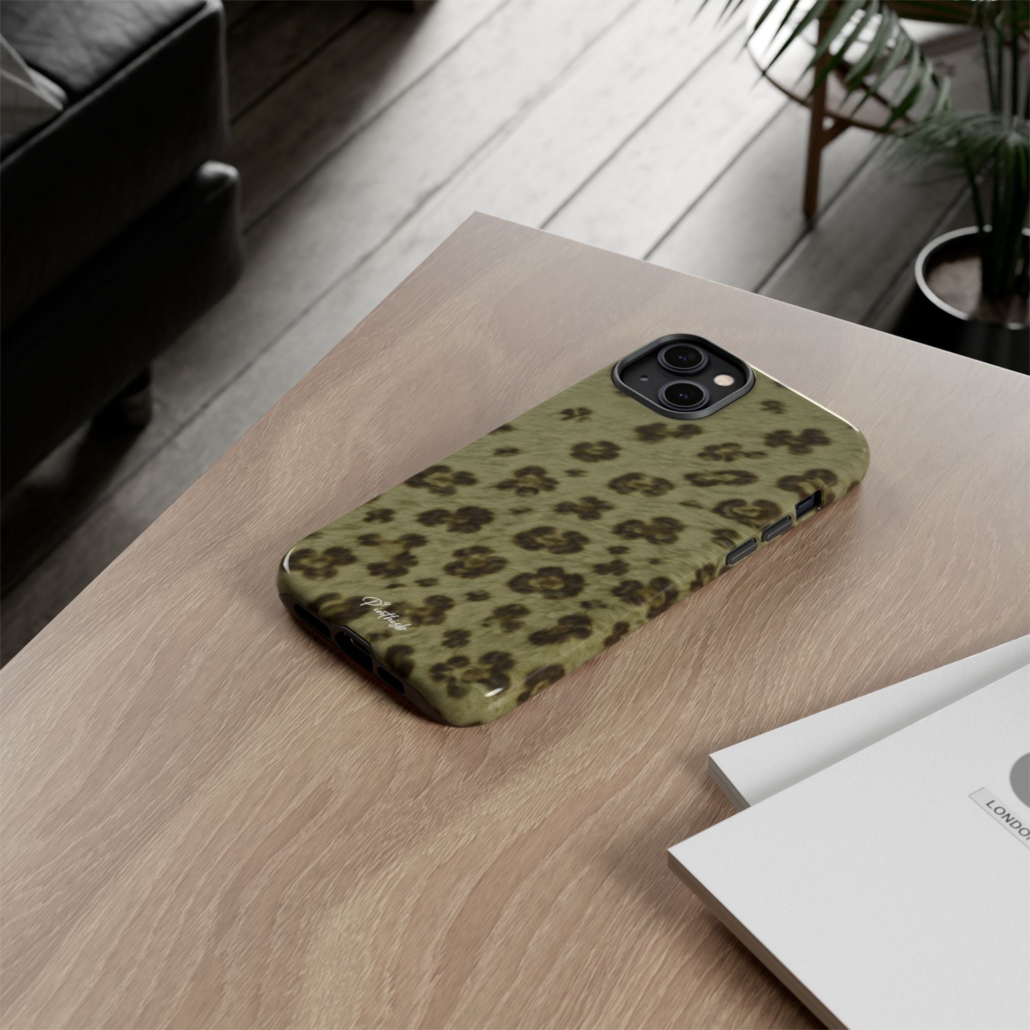Olive Leopard Print Tough Case