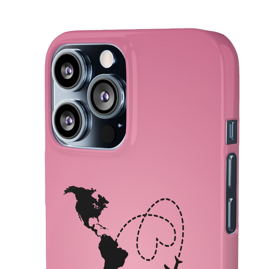 America to Albania Pink Snap Phone Case