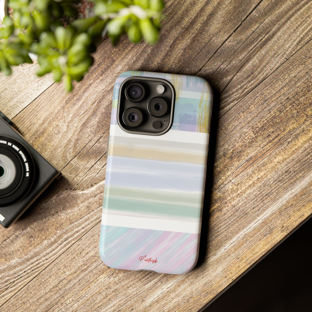 Pastel Stripe Tough Phone Case