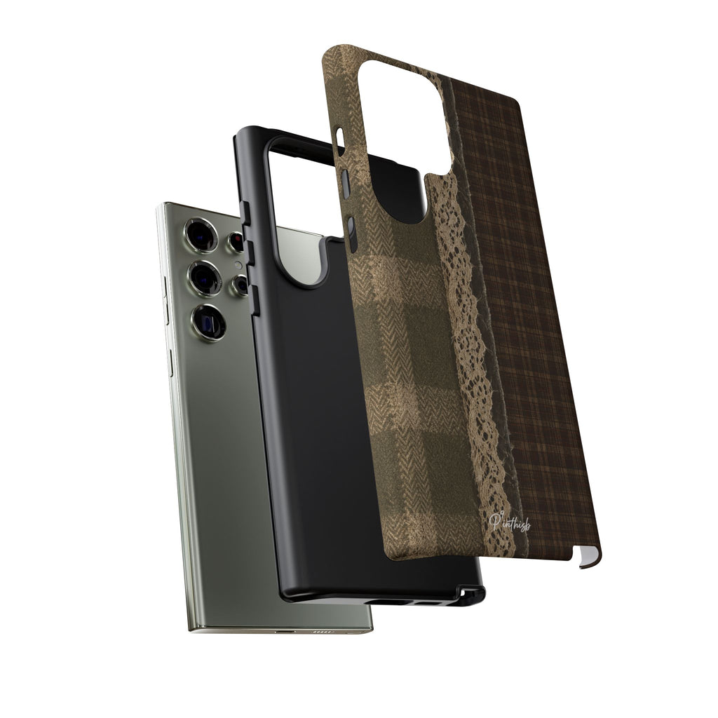 Plaid Lace Tough Phone Case