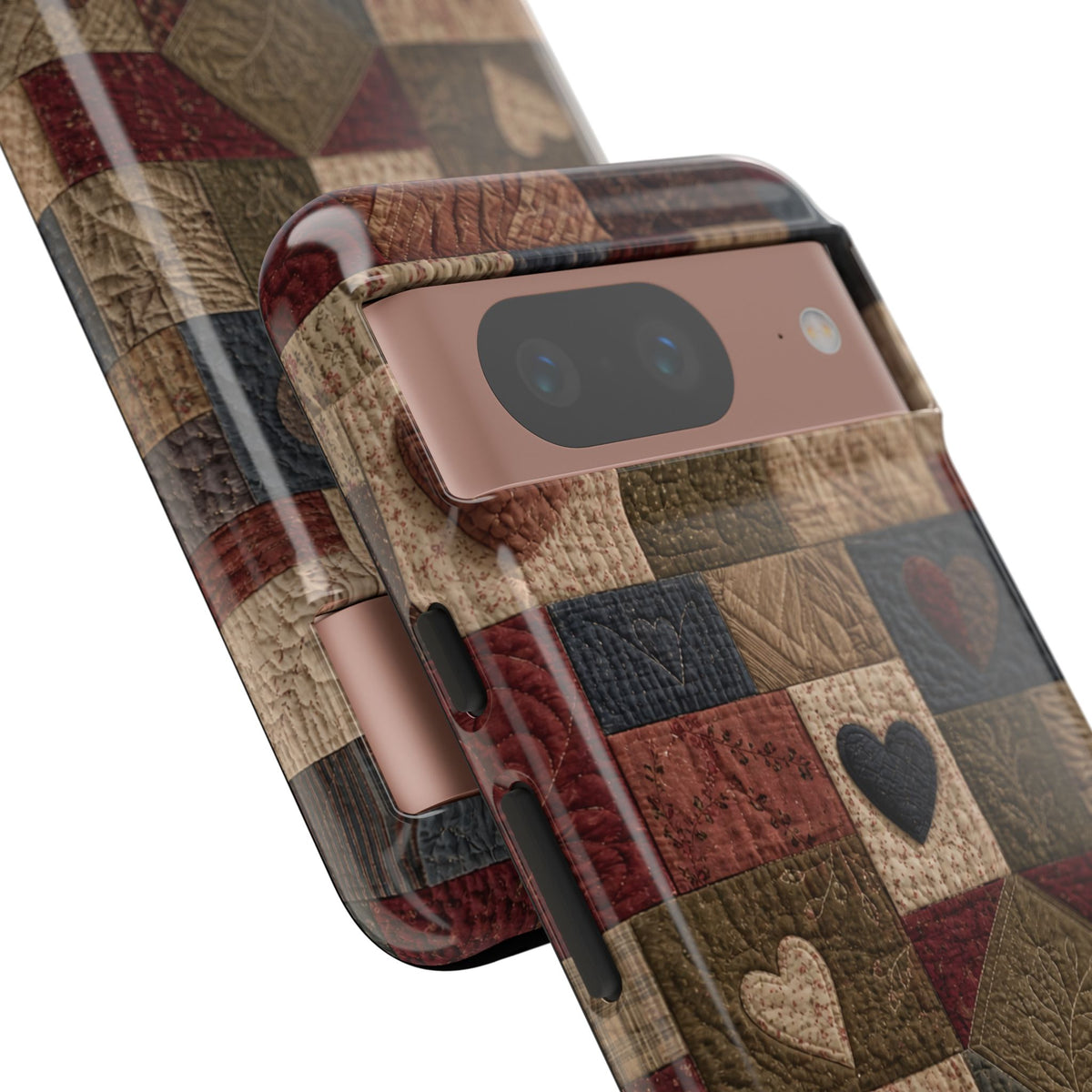 Patchwork Hearts Phone Case
