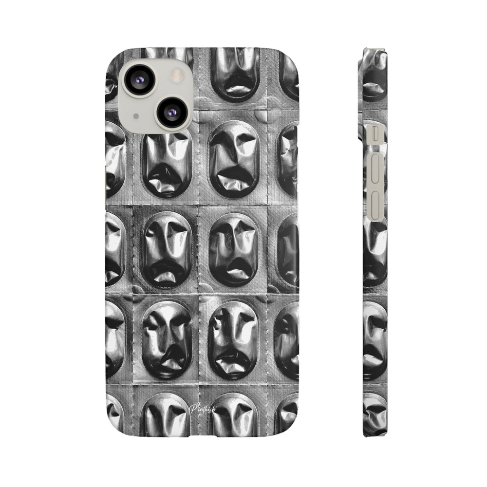 Metallic Mask Grid Snap Case