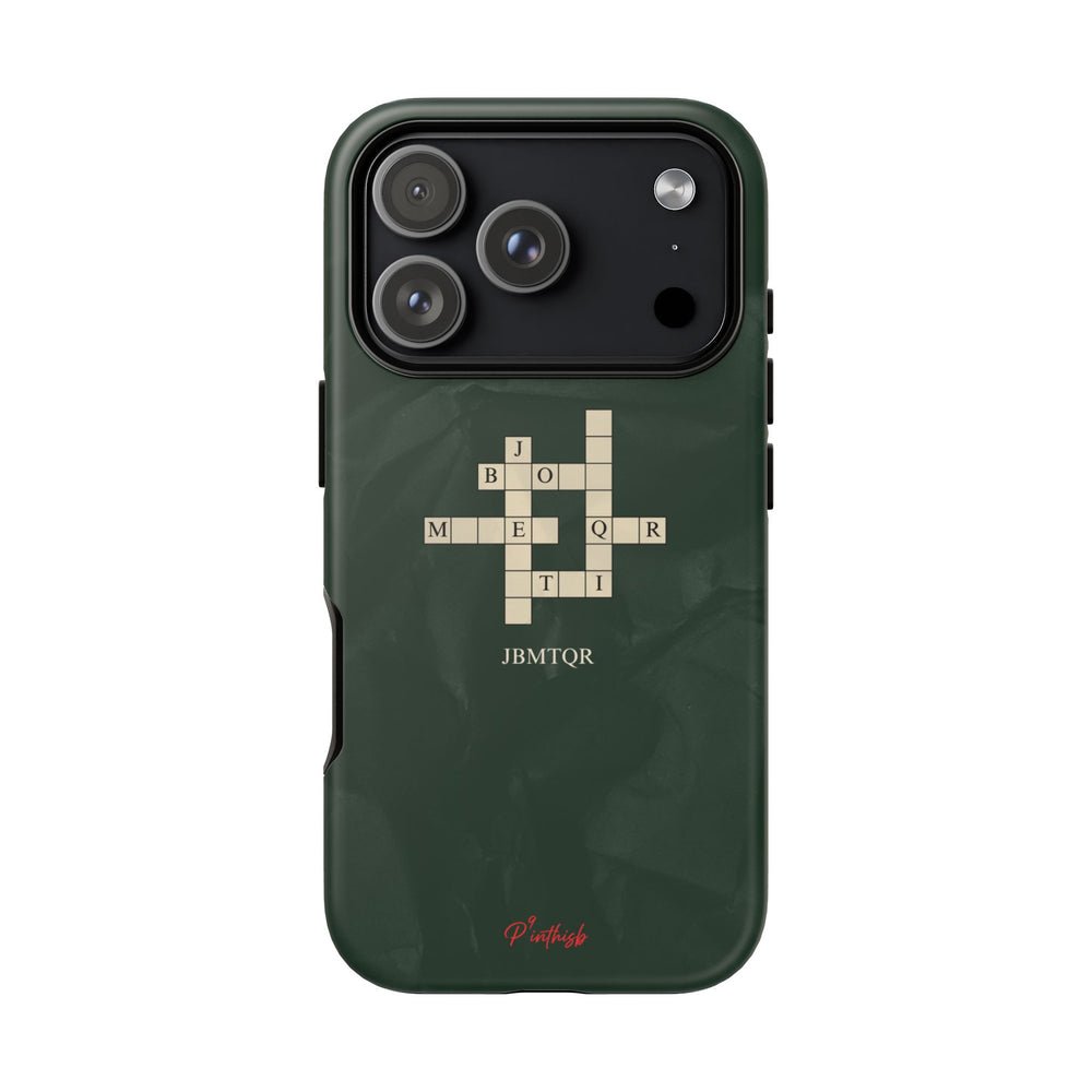"JBMTQR crossword" Tough Phone Case