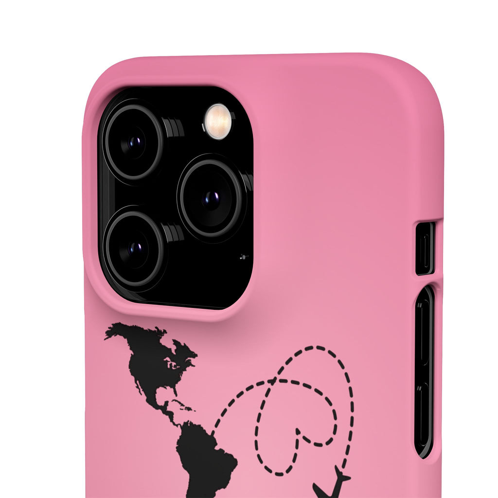 America to Albania Pink Snap Phone Case