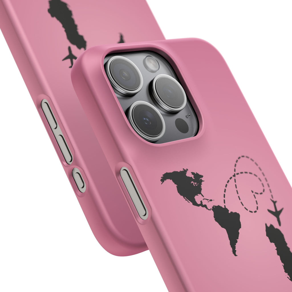 America to Albania Pink Snap Phone Case