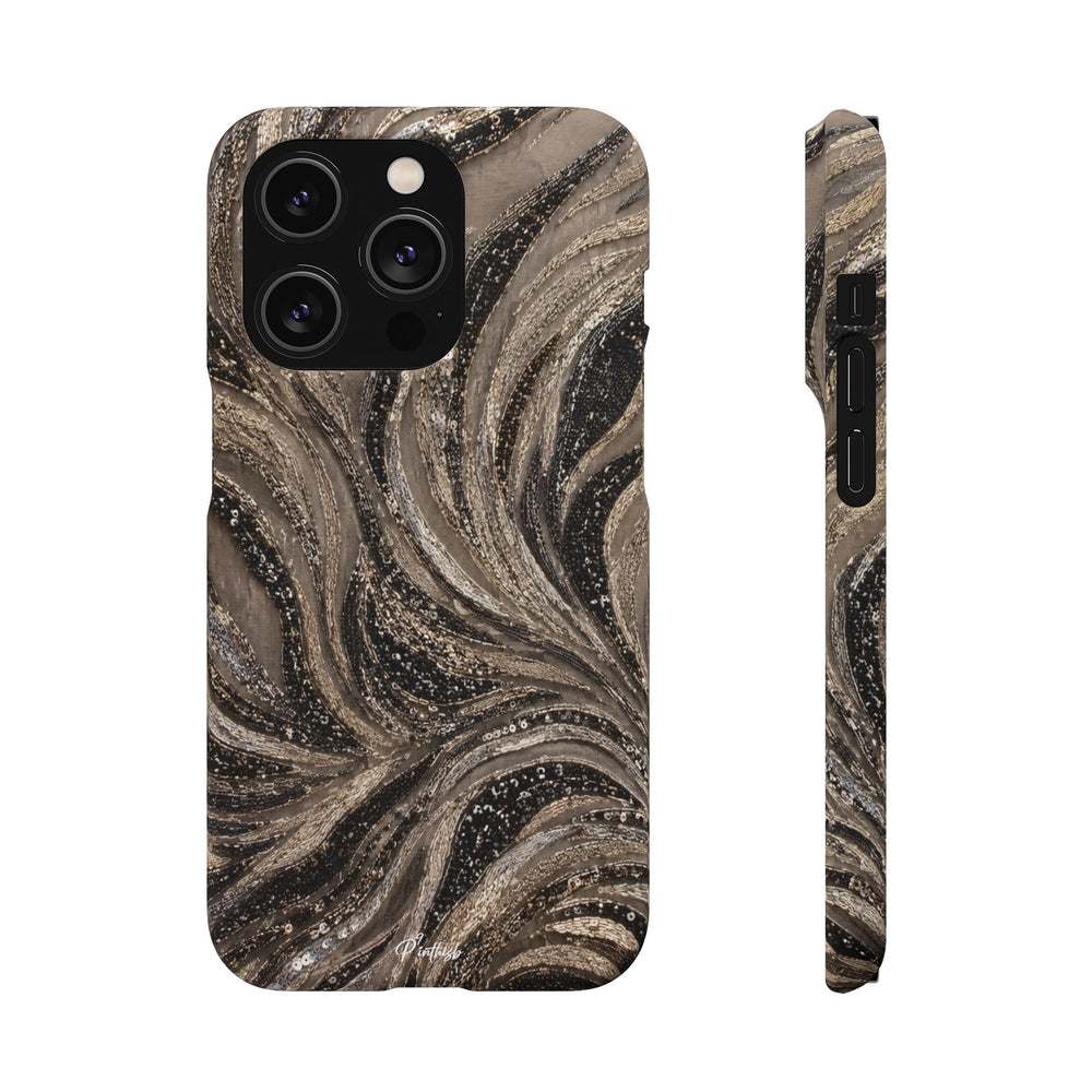 Neutral Swirl Protective Snap Case