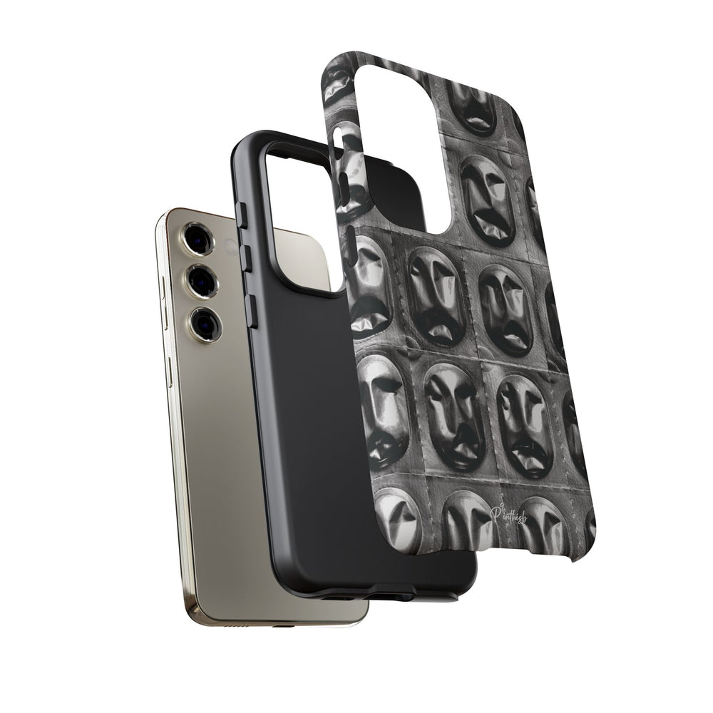 Metallic Mask Grid Tough Case
