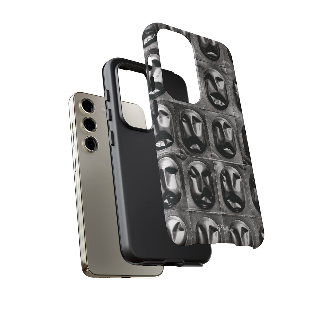 Metallic Mask Grid Tough Case