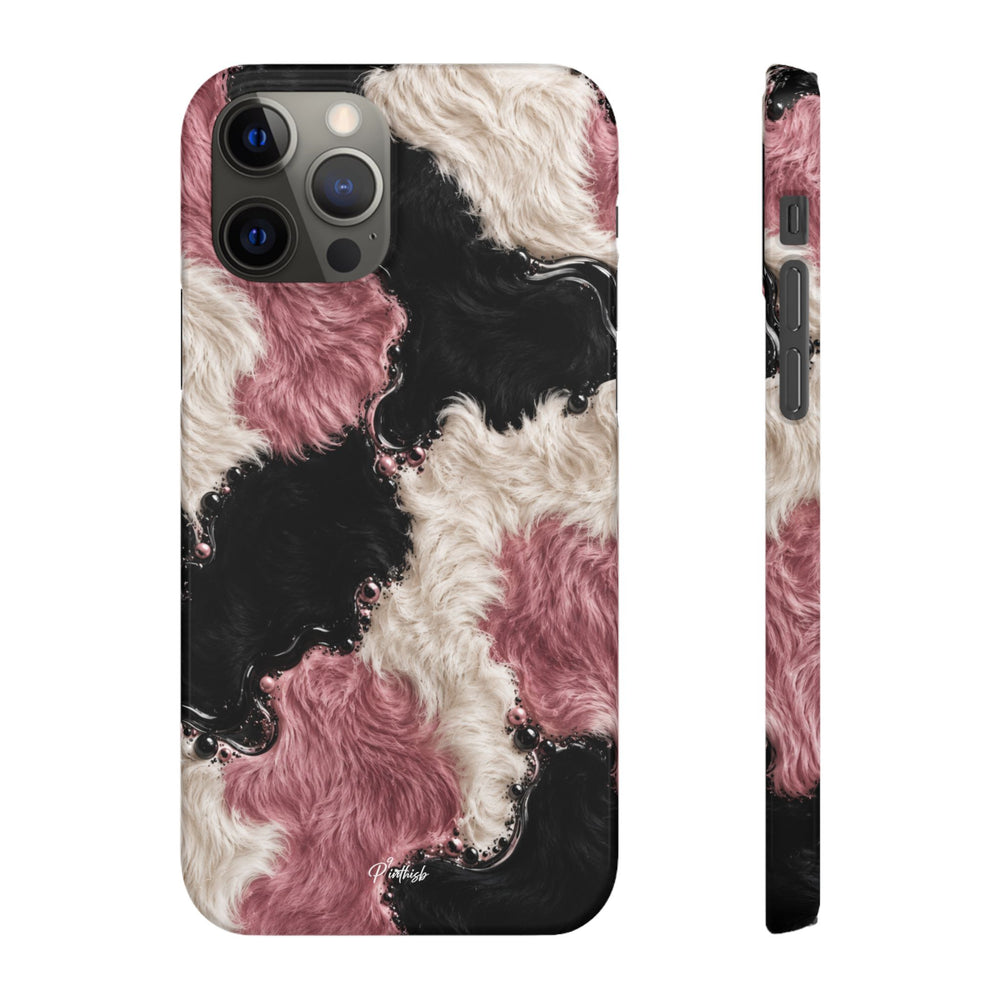Cow Print Swirl Snap Case