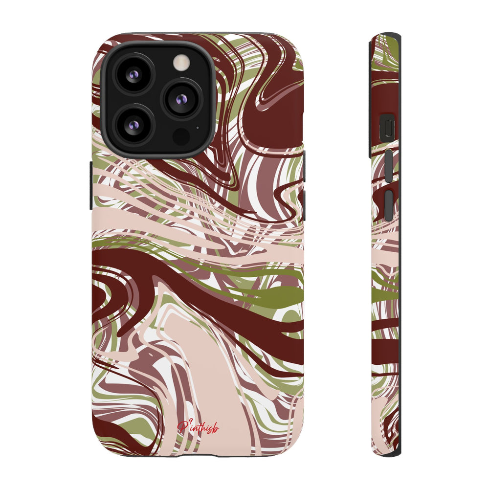 Abstract Marbled Tough Phone Case