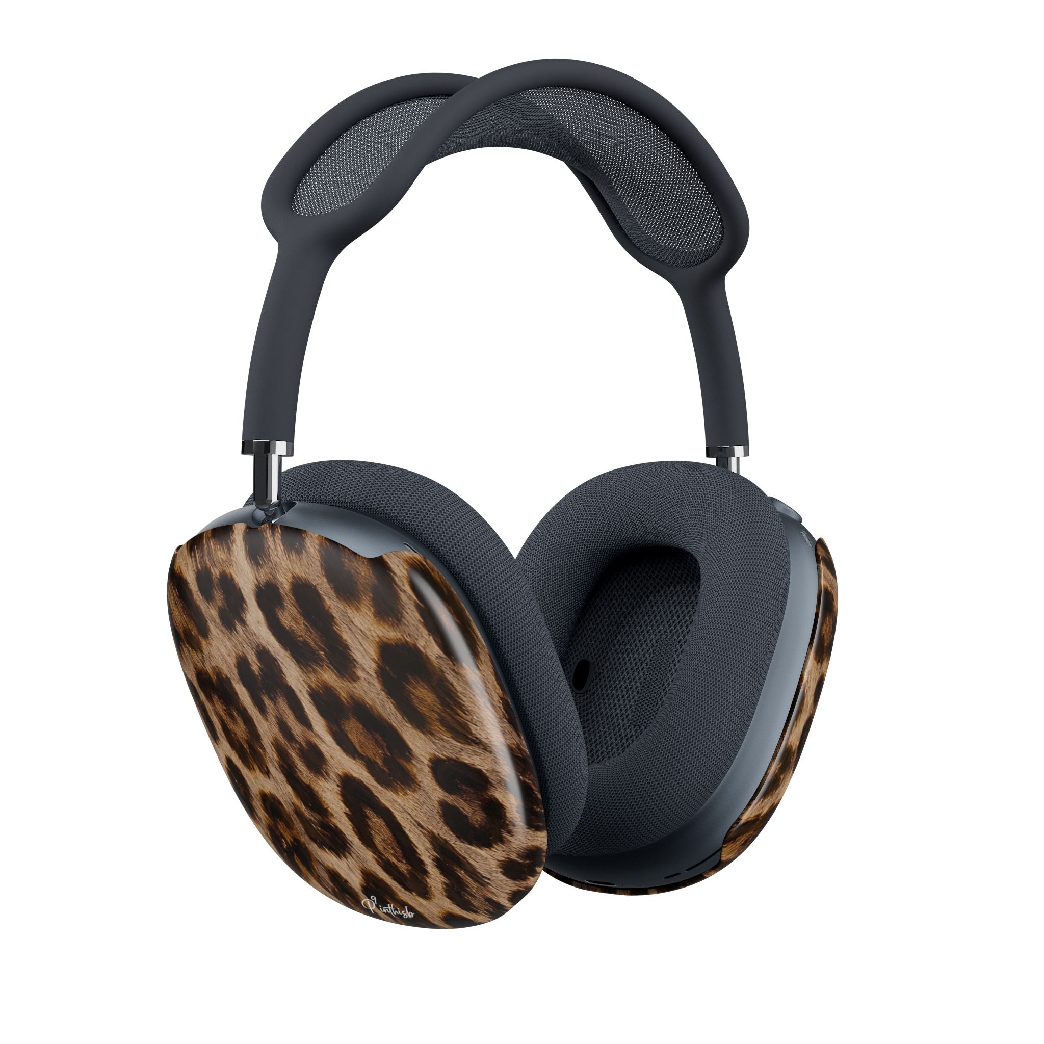 Leopard Print AirPods Max Ear Cup Covers — Stylish Protective Replacement Shells