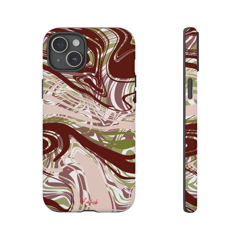 Abstract Marbled Tough Phone Case