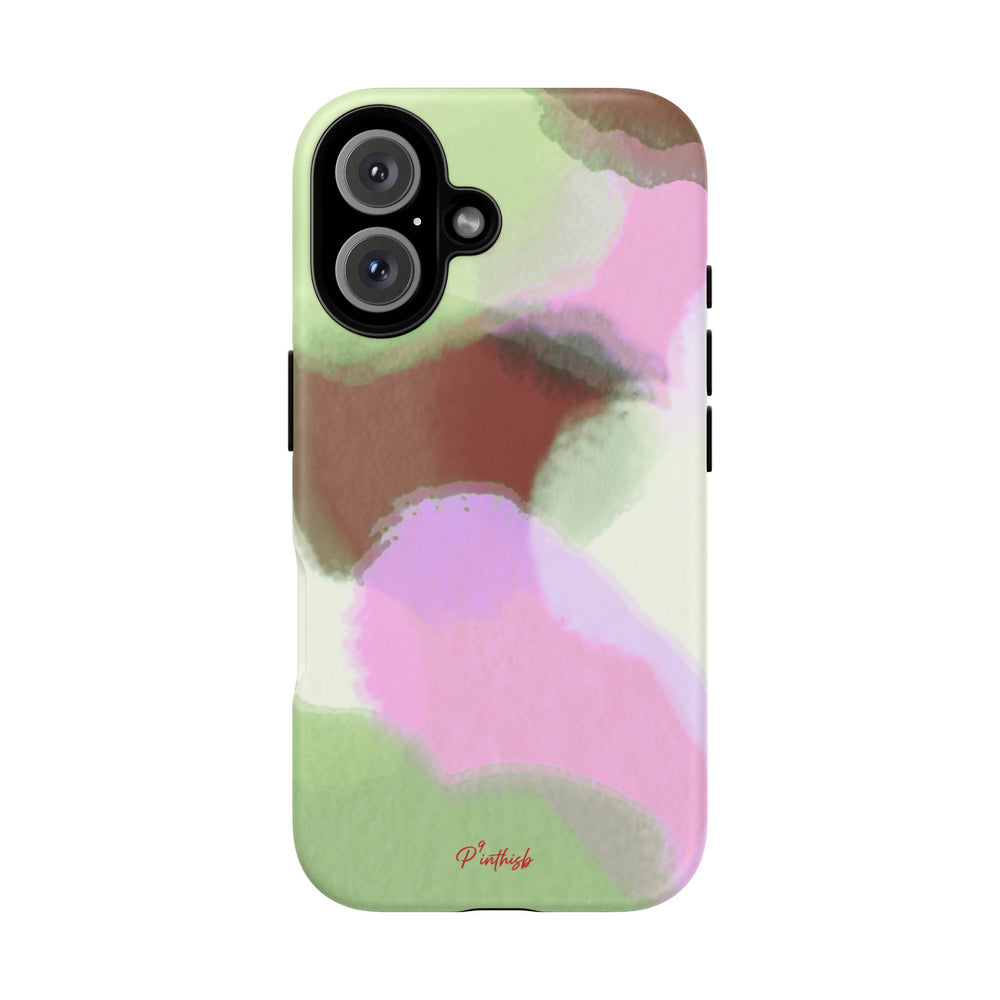 Abstract Pastel Camouflage Tough Phone Case