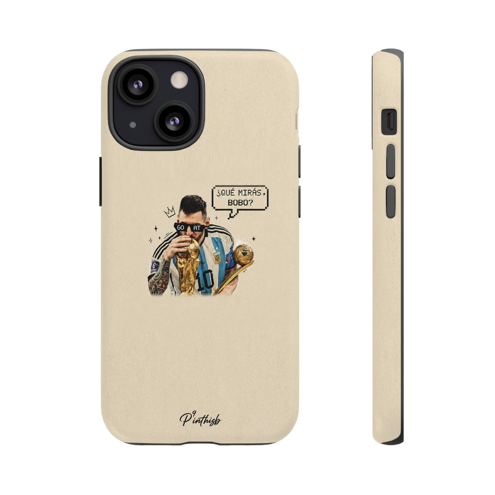 "G.O.A.T" Messi Tough Phone Case