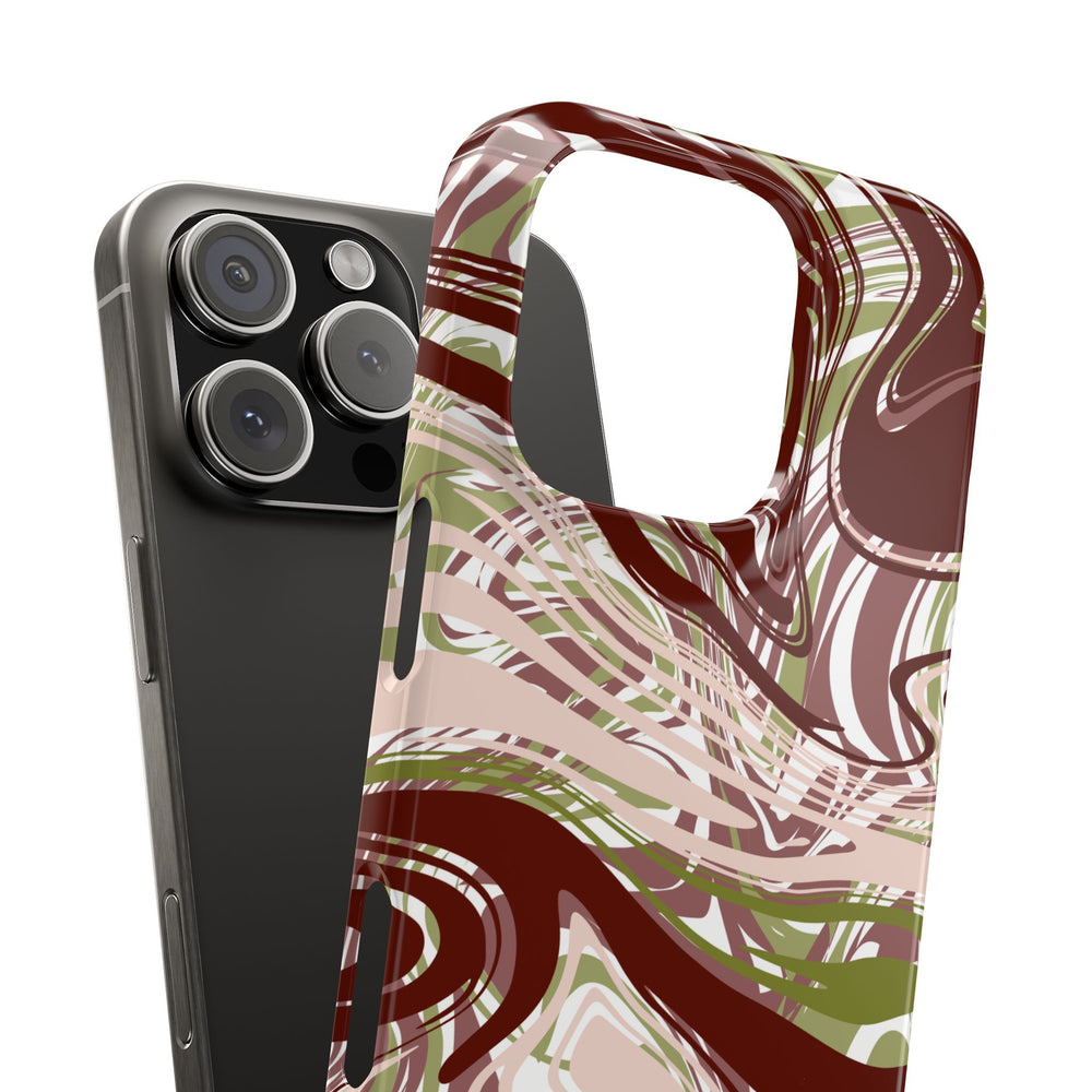 Abstract Marbled Snap Phone Case