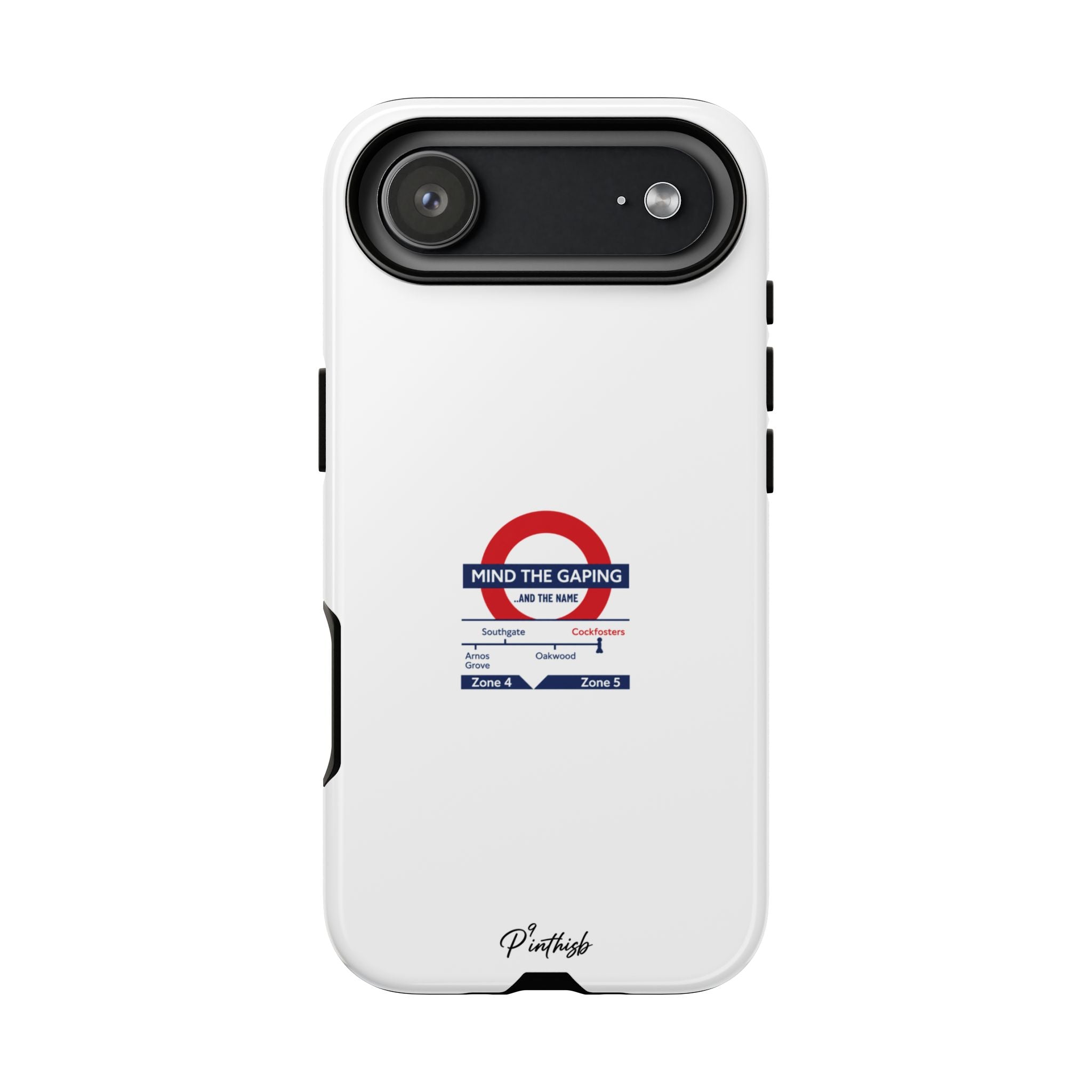 "Mind the Gaping" London Tube Parody Phone Case
