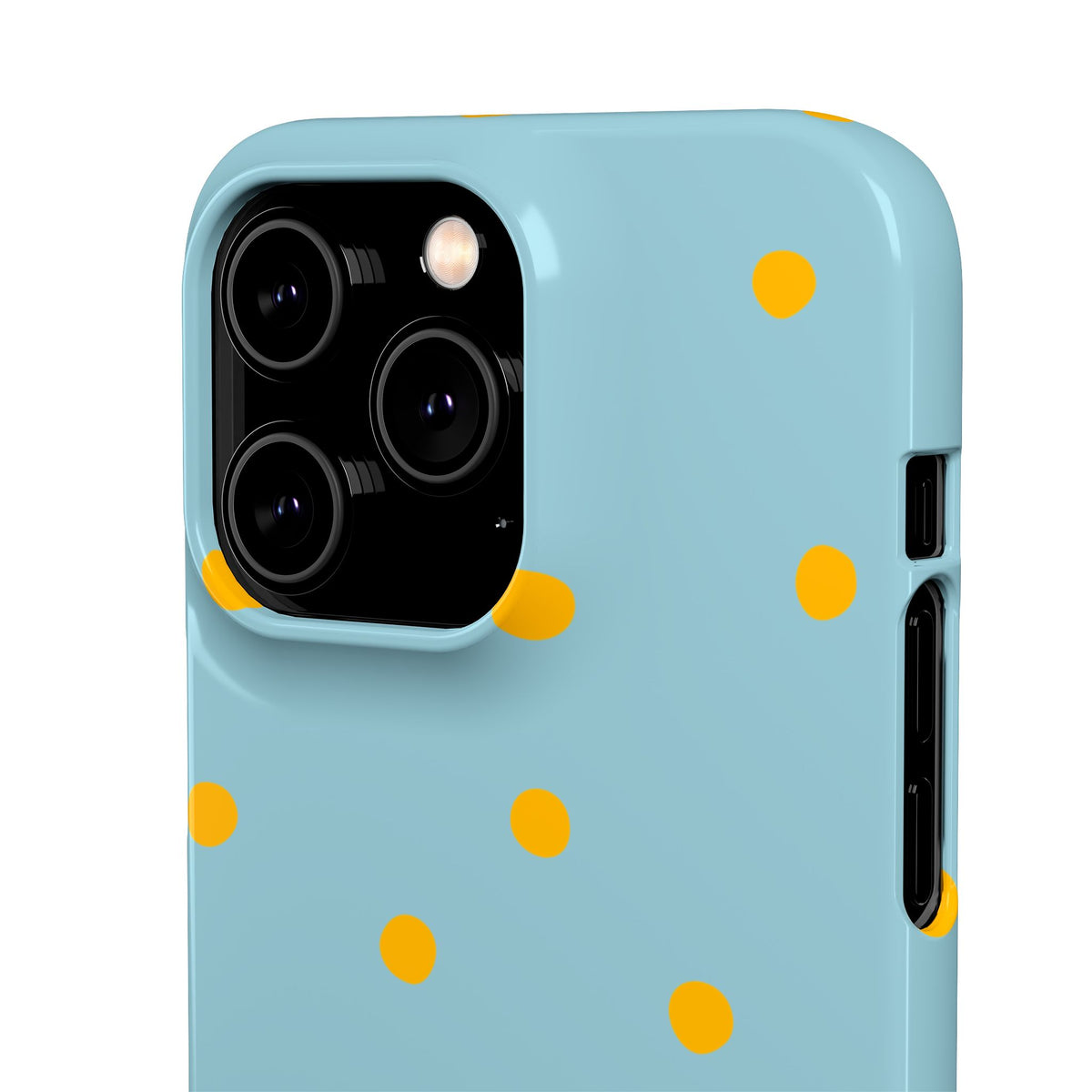 Blue & Yellow Polka Dot Snap Phone Case