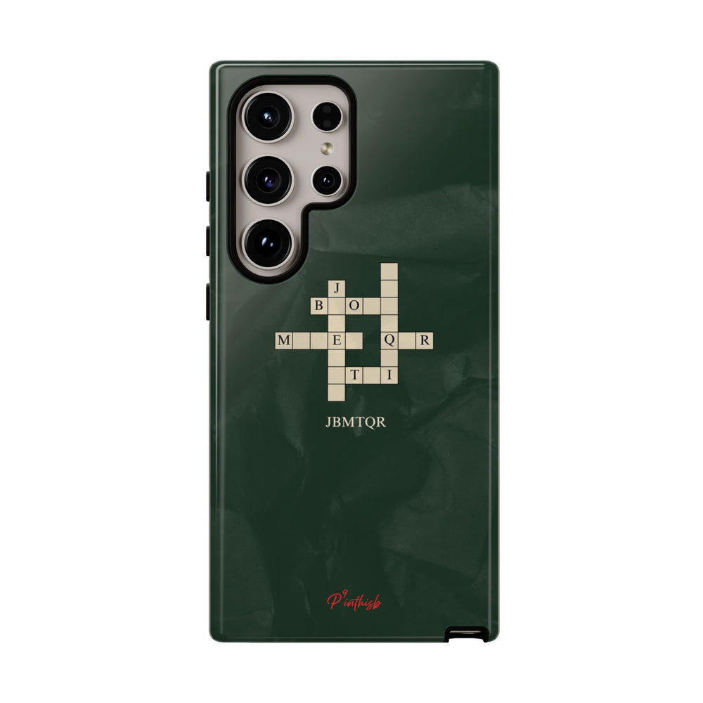 "JBMTQR crossword" Tough Phone Case
