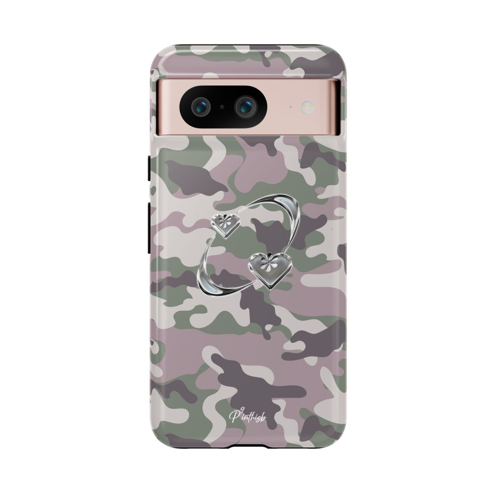 Camouflage Heart Tough Phone Case