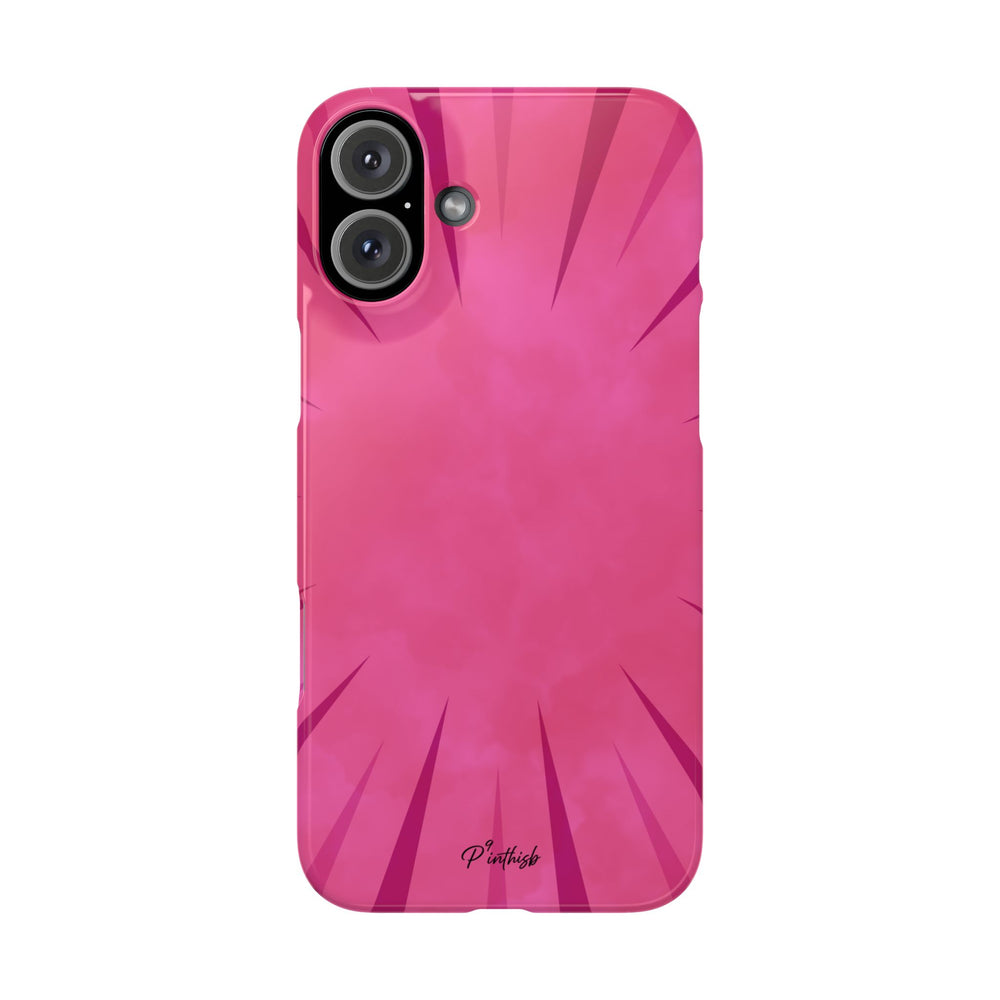 Pink Burst Snap Phone Case