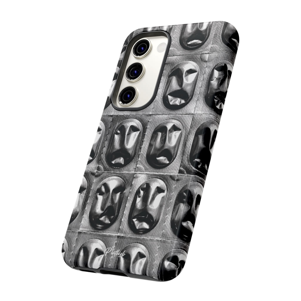 Metallic Mask Grid Tough Case