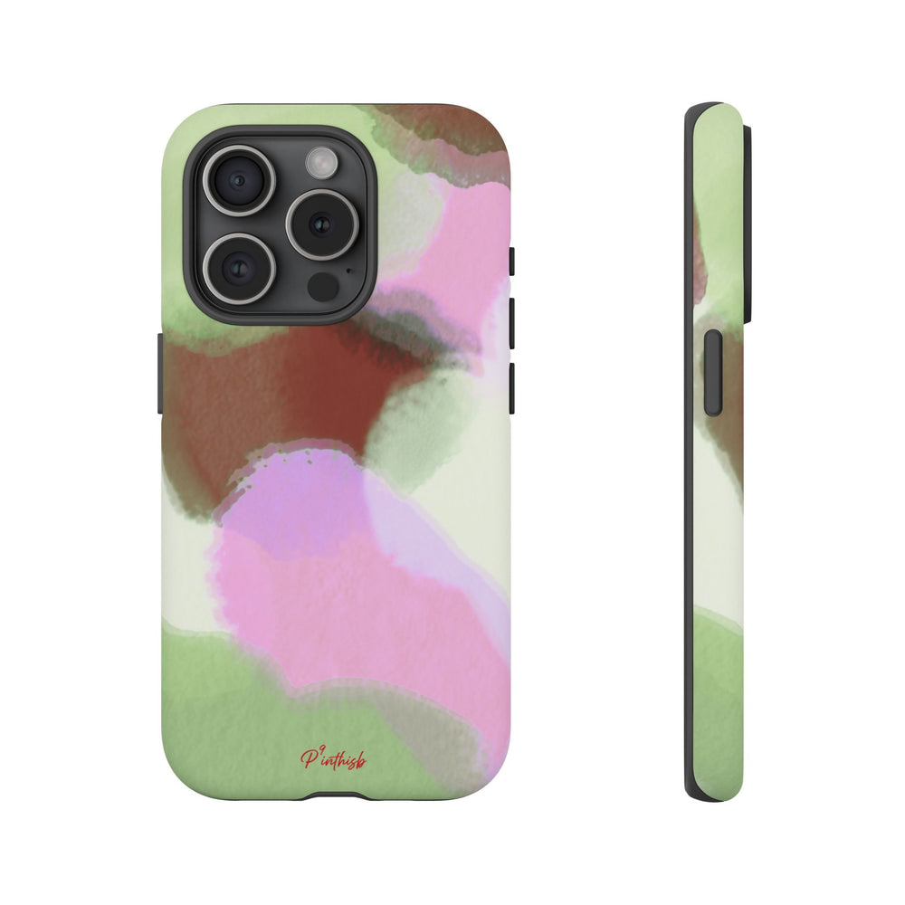 Abstract Pastel Camouflage Tough Phone Case